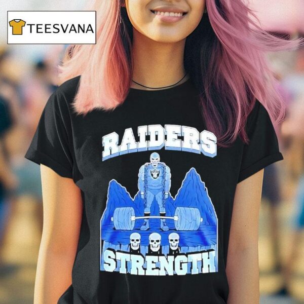 Las Vegas Raiders Strength Skull T Shirt