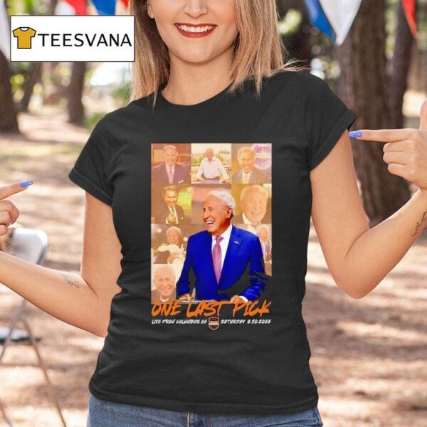 Lee Corso One Last Pick Live From Columbus Oh Ohio State Buckeyes T Shirt
