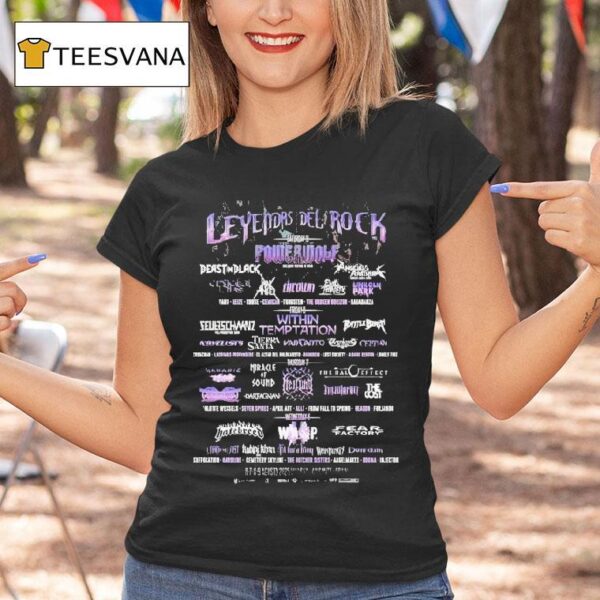Leyendas Del Rock Festival August At Villena Alicante Spain Rock Metal T Shirt