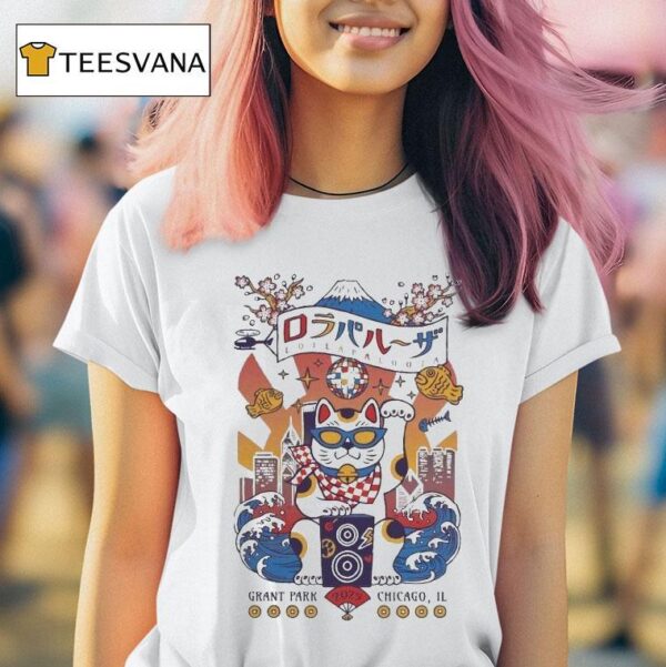 Lollapalooza Grant Park Chicago Il Lucky Cat T Shirt
