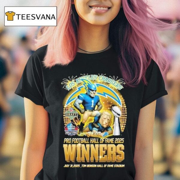 Los Angeles Chargers Pro Football Hall Of Fame Winners Tom Benson Stadium Nfl Masco T Shirt