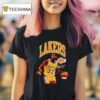 Magic Johnson Los Angeles Lakers Basketball Signature T Shirt