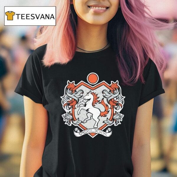 Medieval Shield Denver Broncos T Shirt