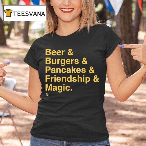 Milwaukee Brewers Beer Burgers Pancakes Friendship And Magic T Shirt
