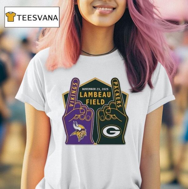 Minnesota Vikings Vs Green Bay Packers Lambeau Field T Shirt