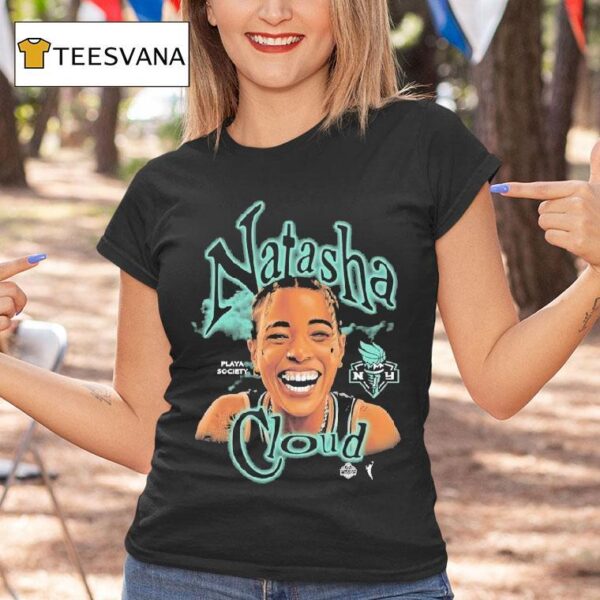 Natasha Cloud Playa Society Wnbpa New York Liberty T Shirt