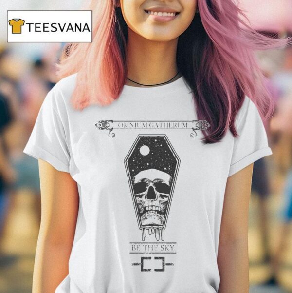 Omnium Gatherum Be The Sky Skull Coffin T Shirt