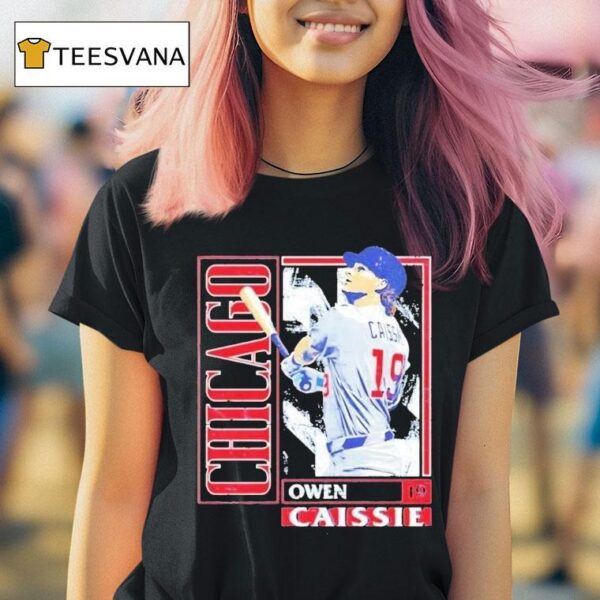 Owen Caissie Chicago Cubs Card T Shirt