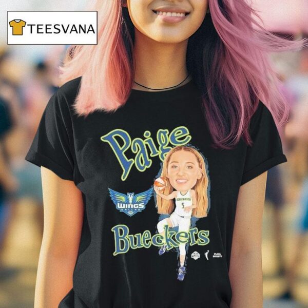 Paige Bueckers Dallas Wings Playa Society Sketch T Shirt