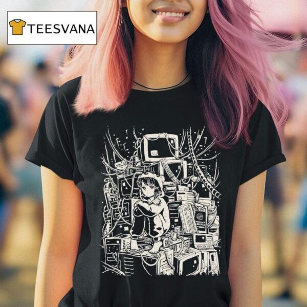 Pixel Eye Bat Wired World T Shirt