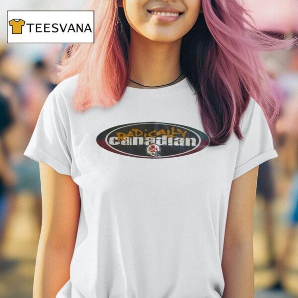 Radically Canadian Helmet Football Logo T Shirt