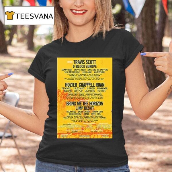 Reading And Leeds Festival For Leeds Festival On August To August Bramham Park In Leeds England T Shirt