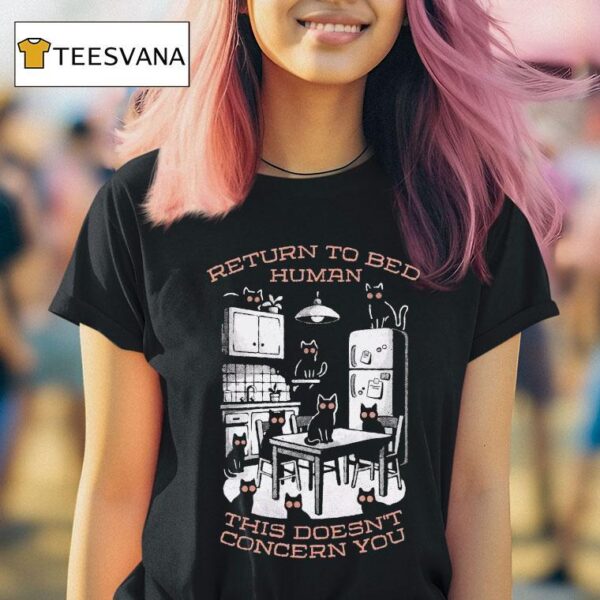 Return To Bed Human This Doesn T Concern You T Shirt