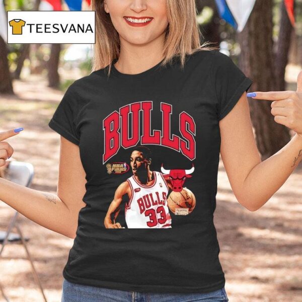 Scottie Pippen Chicago Bulls Basketball Nba Finals Signature T Shirt