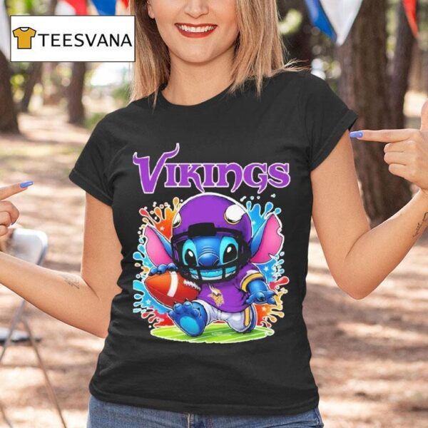 Stitch Fan Minnesota Vikings Nfl T Shirt