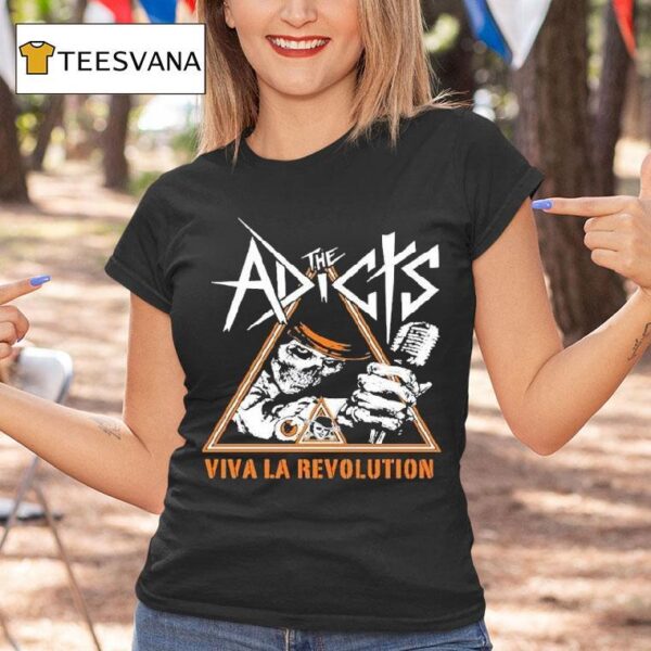 The Adicts Viva La Revolution Skull T Shirt