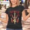 The Amity Affliction Banner Sword Skull T Shirt