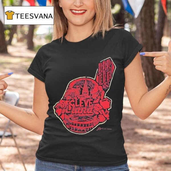The History Of Cleveland Guardians Head Masco T Shirt