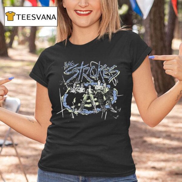 The Strokes Heavy Knit Garment Photo T Shirt