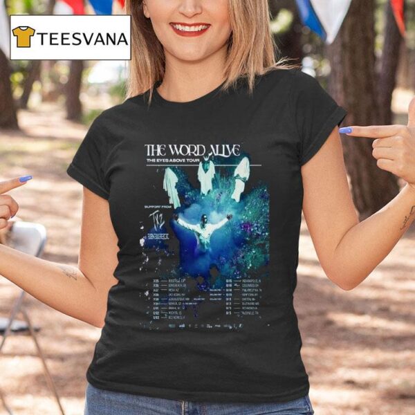 The Word Alive The Eyes Above Fall Tour Dates T Shirt