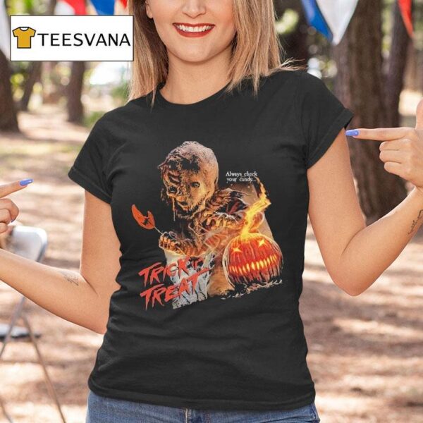 Trick R Treat Always Check Your Candy Sam Is Watching T Shirt