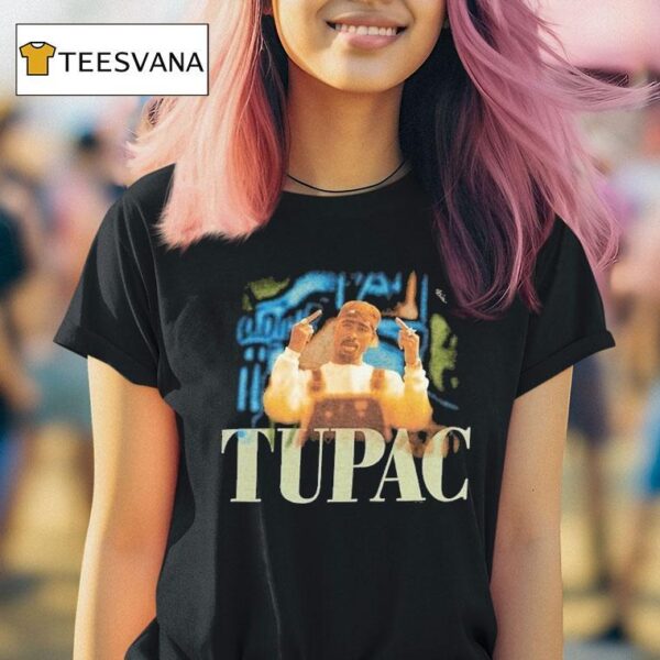 Tupac Shakur Middle Fingers T Shirt