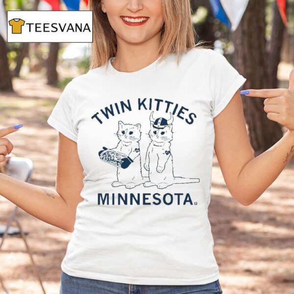 Twin Kitties Minnesota Cats T Shirt