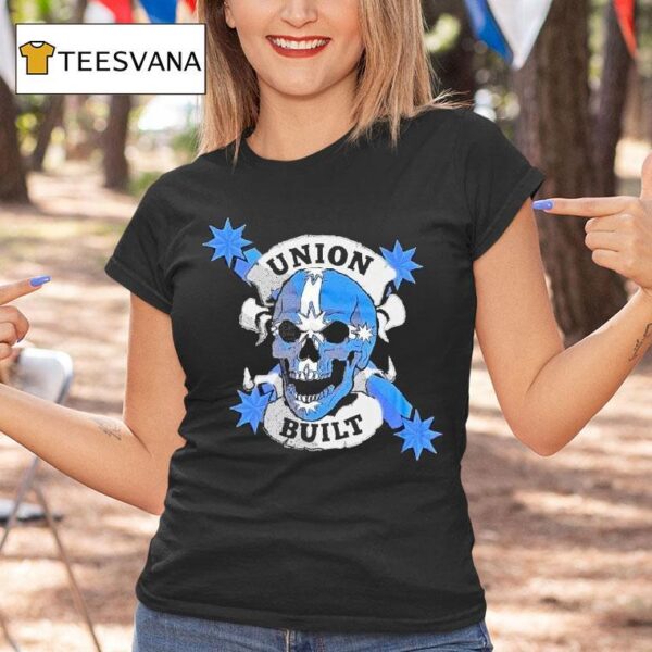 Victoria Cfmeu Union Built Fear Stops You Skull T Shirt