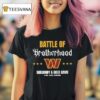 Washington Commanders Battle Of Brotherhood Burgundy Gold Game T Shirt