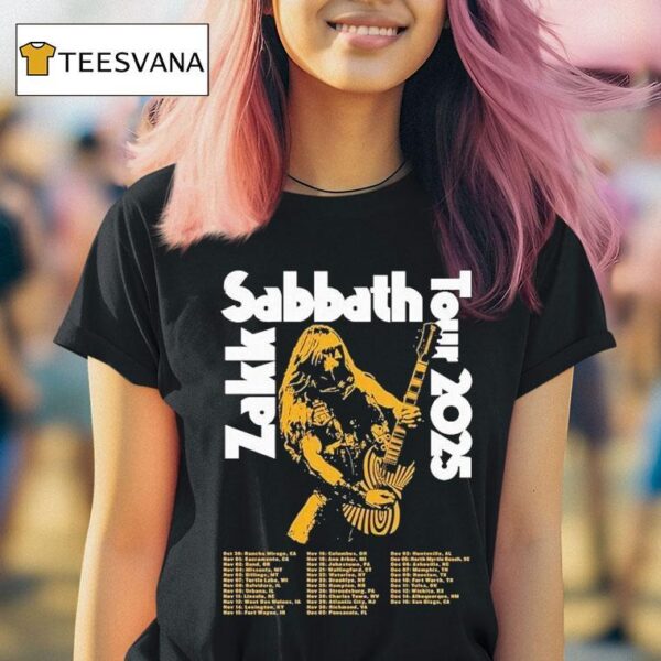 Zakk Sabbath Tour Dates On October In Rancho Mirage Ca T Shirt