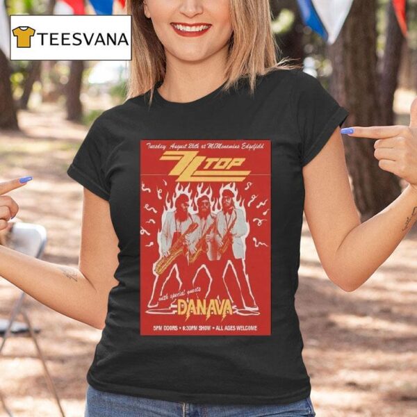 Zztop All Ages Welcome Danava Tour T Shirt