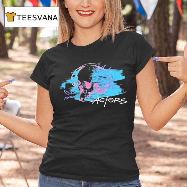 Actors Painted Skull T Shirt