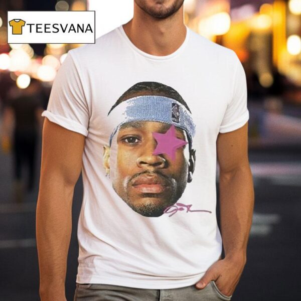 Allen Iverson Big Head Star Signature T Shirt