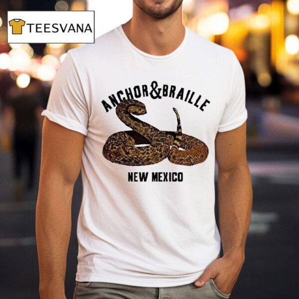 Anchor Braille New Mexico Rattle Snake T Shirt