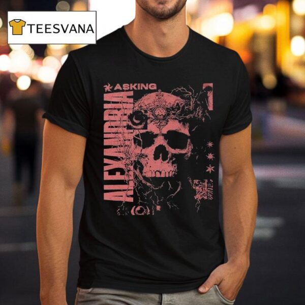 Asking Alexandria Let The Dead Take Me Skull T Shirt