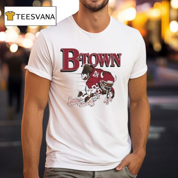 B Town Indiana Hoosiers Mascot Football T Shirt