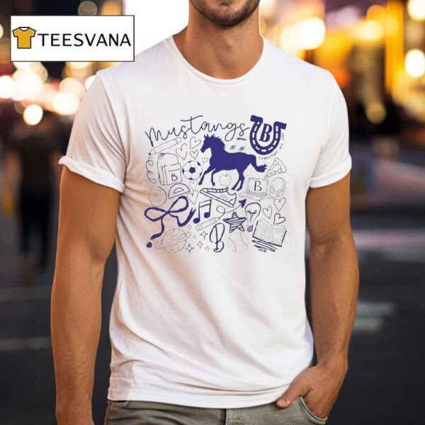 Bane Mustangs Doodle Together We Can T Shirt