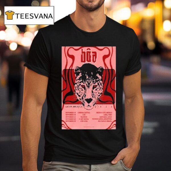 Boa Latin America Tour Dates Leopard T Shirt