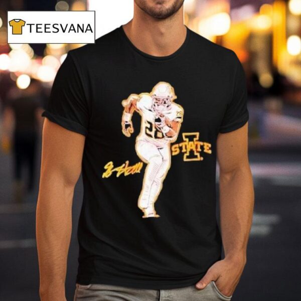 Breece Hall Superstar Pose Iowa Hawkeyes T Shirt