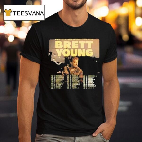 Brett Young Back To Basics World Tour Dates T Shirt