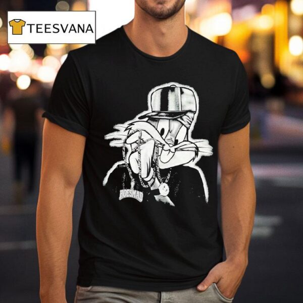 Bugs Bunny Hoesmad Rhinestone Looney Tunes T Shirt
