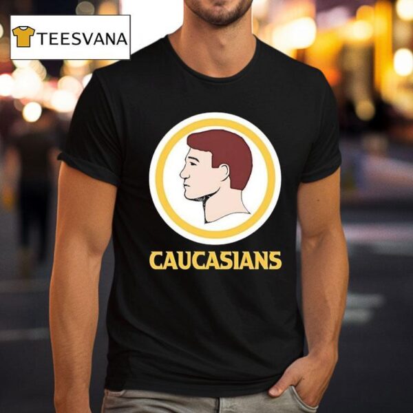 Caucasians Style Washington Commanders Logo Parody T Shirt