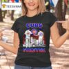 Chicago Cubs City Skyline Rizzo And Sandberg Forever Signatures T Shirt