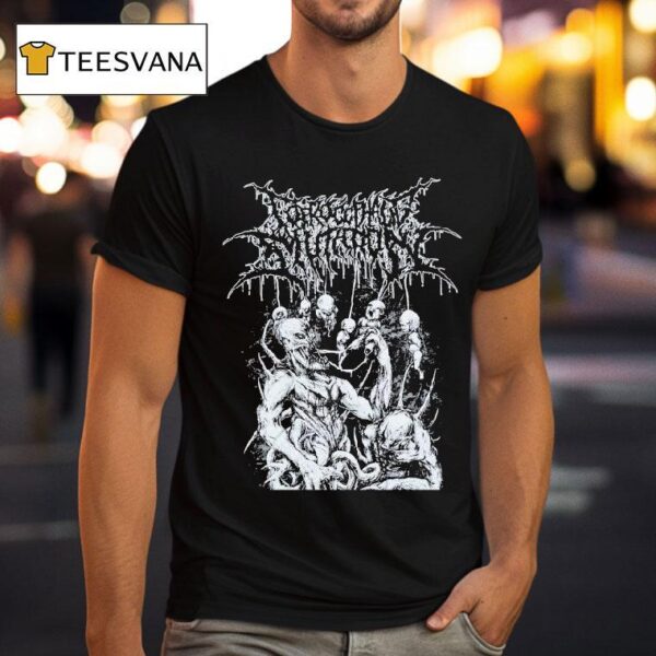 Coprocephalic Mutation Exsanguinated Newborn Devourmen T Shirt