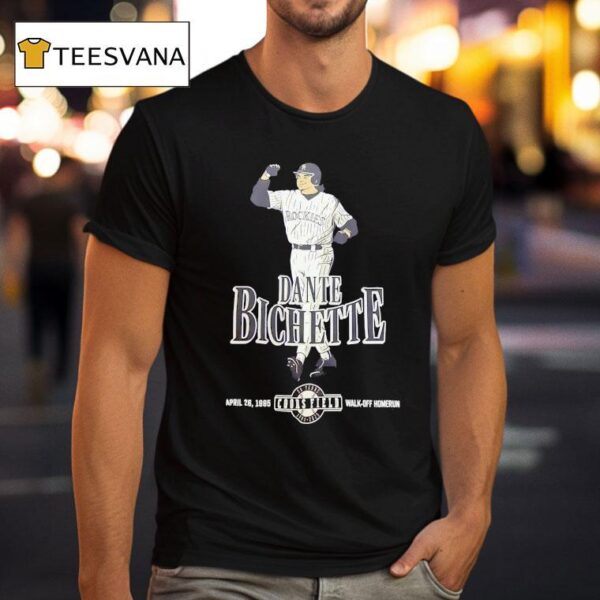 Dante Bichette Colorado Rockies Years Coors Field Walk Off Homerun T Shirt