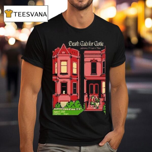 Death Cab For Cuite Aug The Chicago Theatre In Chicago Il T Shirt