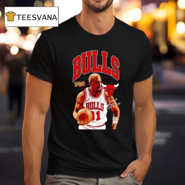 Dennis Rodman Chicago Bulls Basketball Signature T Shirt