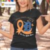 Detroit Tigers Uterine Cancer Awareness No One Fights Alone T Shirt