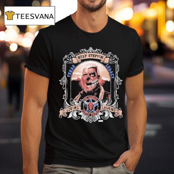 Dustin Rhodes Keep Steppin Living Legend Texas Legacy T Shirt