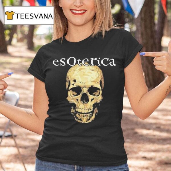 Esoterica Paper Skull T Shirt